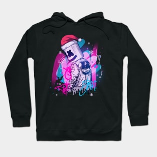 Marshmello graffiti christmas Hoodie